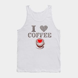 I Love Coffee Tank Top